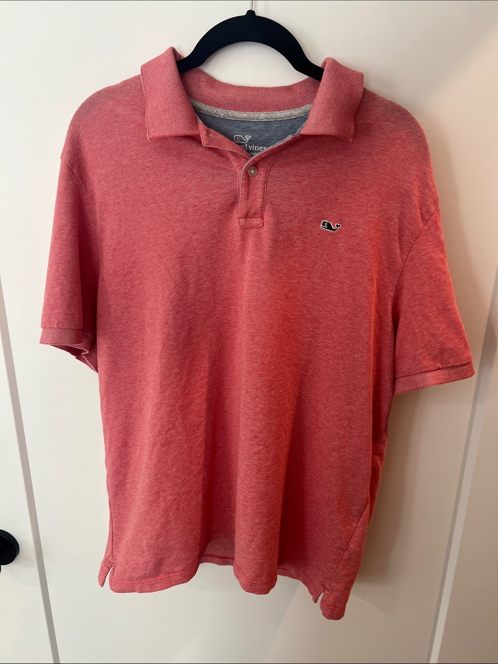 Vineyard Vines Men's Coral Heather Polo